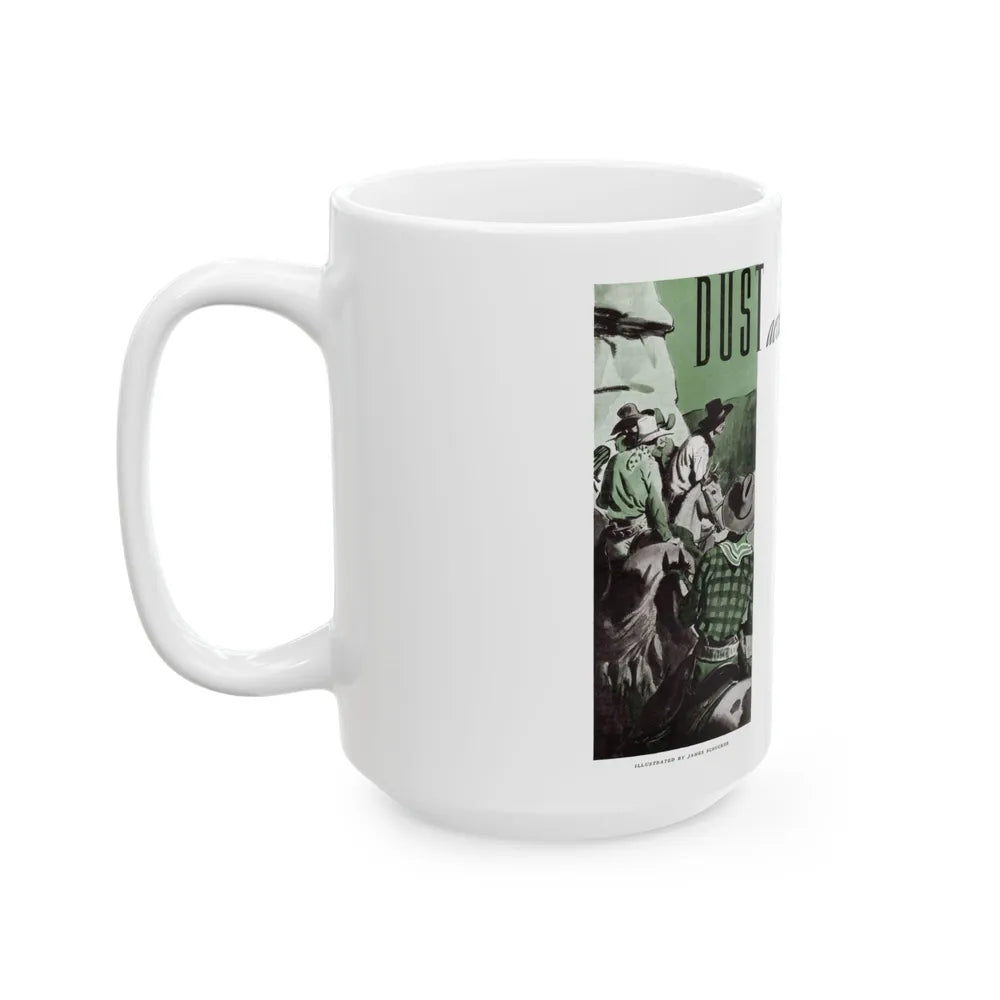 Dust Across The Range (1), The American Magazine, December 1937 - White Coffee Mug-Go Mug Yourself