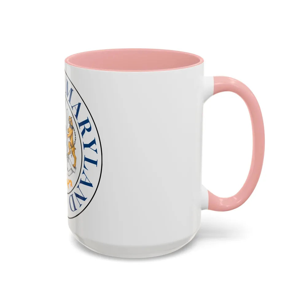 Seal of Rockville Maryland - Accent Coffee Mug-Go Mug Yourself