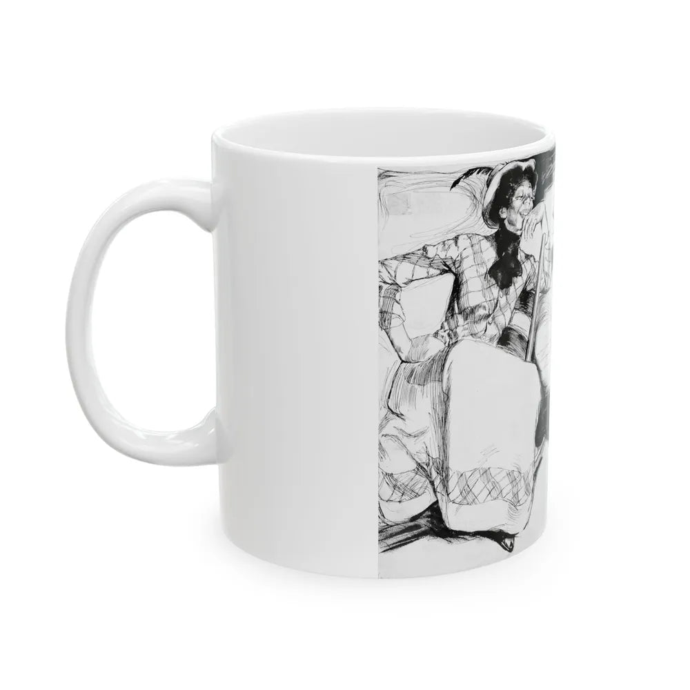 Feeding the Baby - White Coffee Mug-Go Mug Yourself