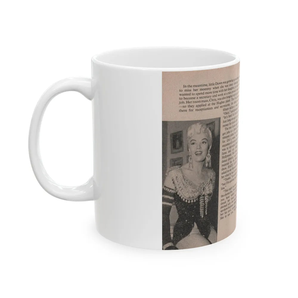 Sheree North #169 - Pages 44 & 45 from 66 PHOTOGRAPHS OF Sheree NORTH U.K. Pocket Mag. (Vintage Female Icon) White Coffee Mug-Go Mug Yourself