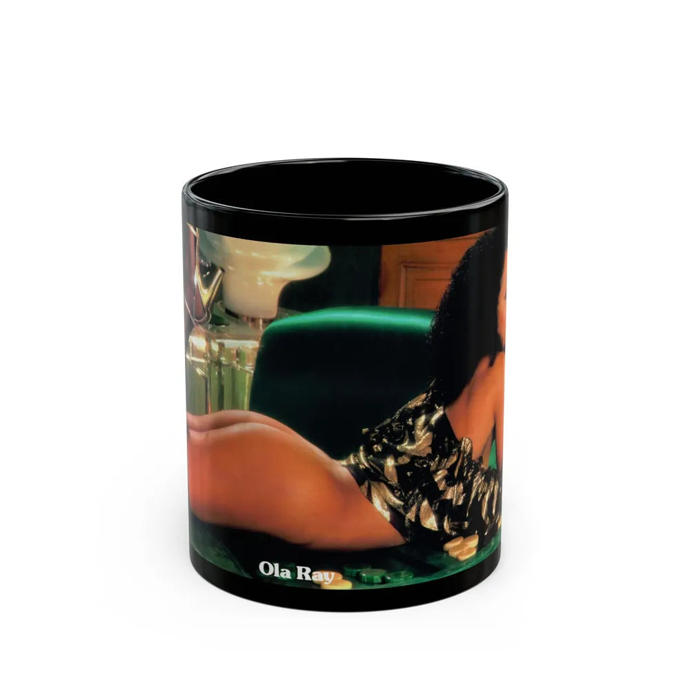 Ola Ray #103 (Vintage Female Icon) Black Coffee Mug-11oz-Go Mug Yourself