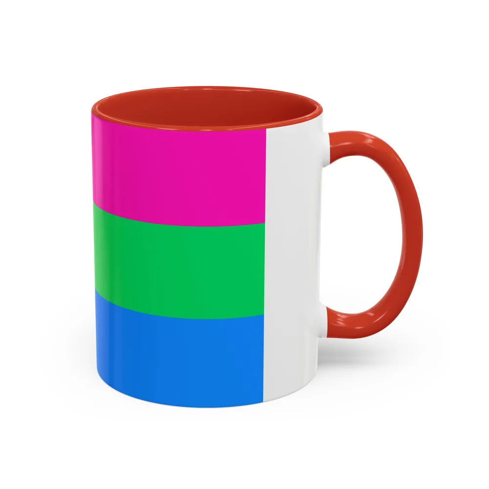 Polysexuality Pride Flag - Accent Coffee Mug-Go Mug Yourself