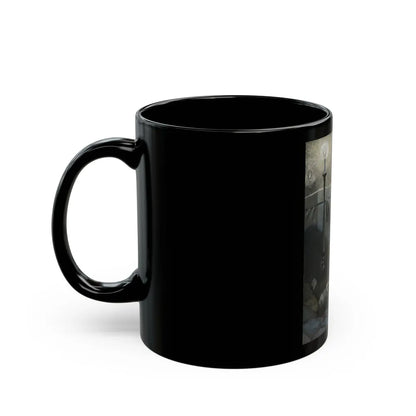 Curse of the Golden Cross, magazine illustration, 1925 - Black Coffee Mug-Go Mug Yourself