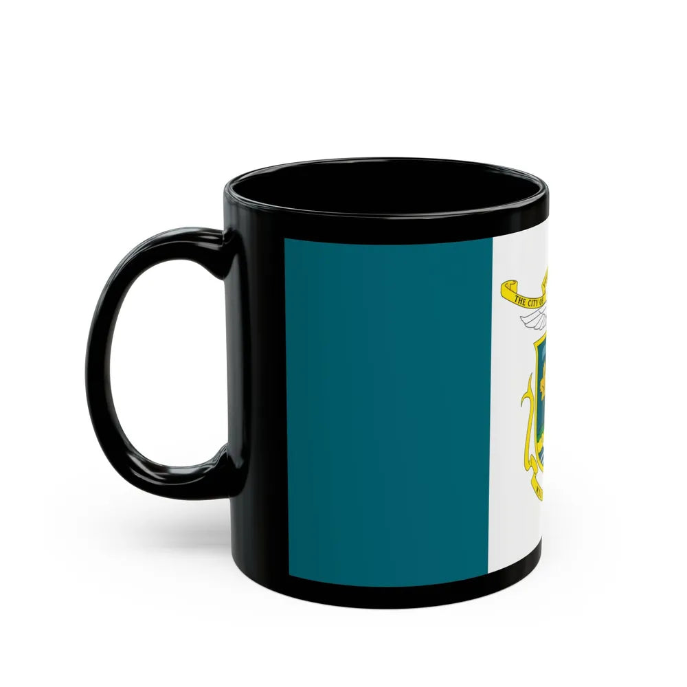 Flag of Yellowknife NWT Canada - Black Coffee Mug-Go Mug Yourself