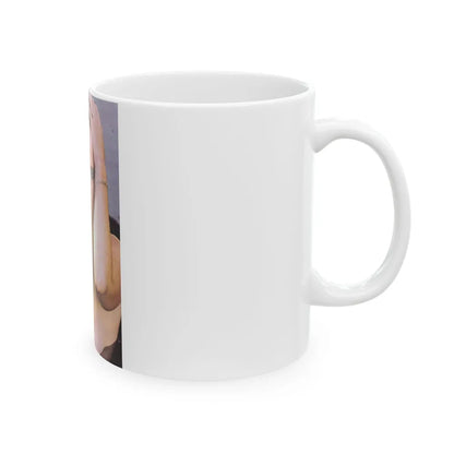 Linda Blair #189 - Topless (Vintage Female Icon) White Coffee Mug-Go Mug Yourself