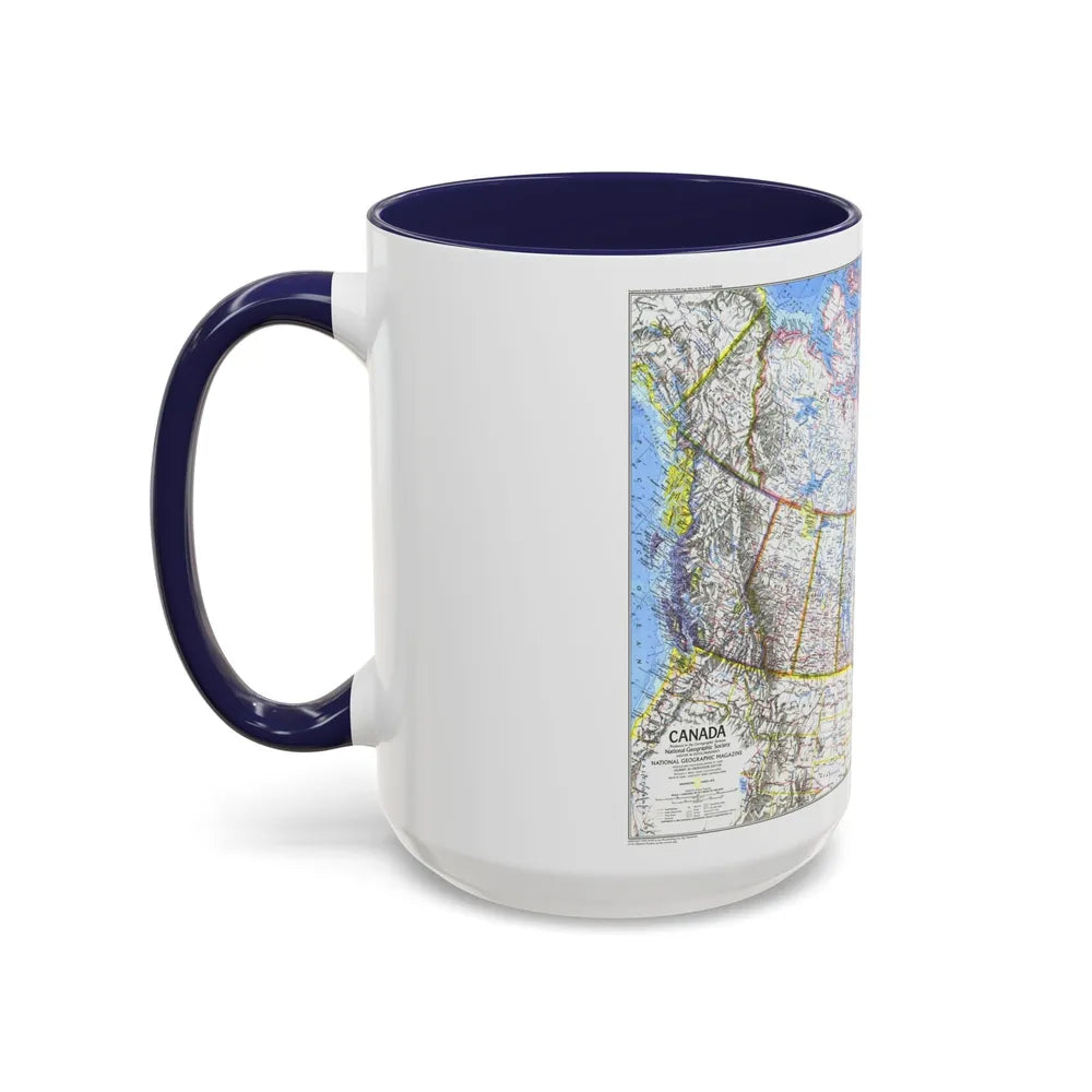 Canada (1972) (Map) Accent Coffee Mug-Go Mug Yourself