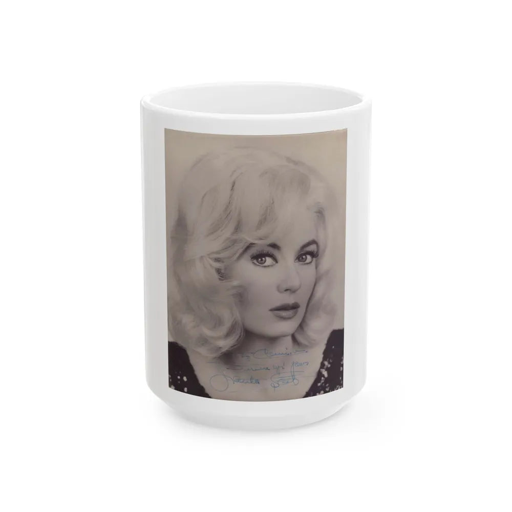 Janette Scott #48 (Vintage Female Icon) White Coffee Mug-15oz-Go Mug Yourself