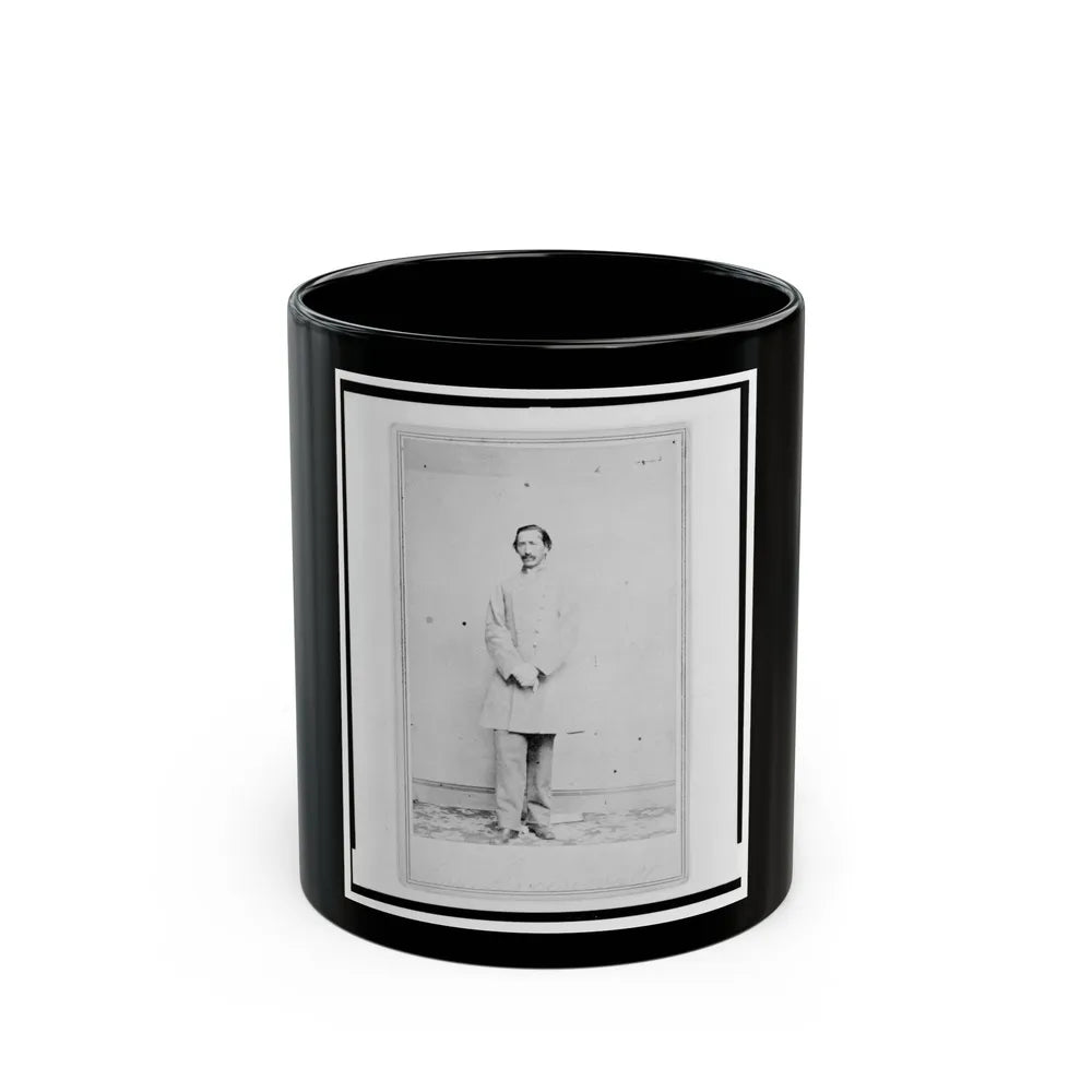 A.( ) Greenwall, Confederate Army Officer, Full-Length Portrait, Facing Front (U.S. Civil War) Black Coffee Mug-11oz-Go Mug Yourself