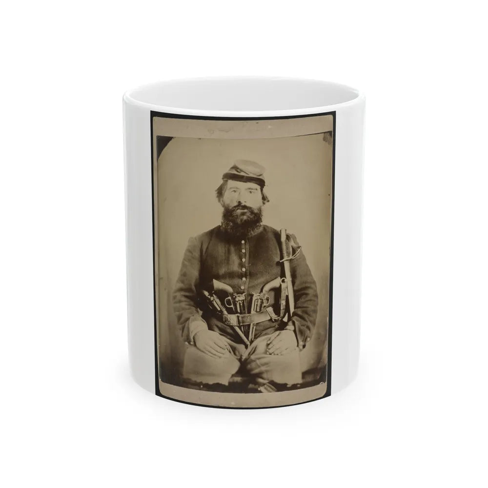 A. J. Blue, Urbana, Rfd #4, Ohio (U.S. Civil War) White Coffee Mug-11oz-Go Mug Yourself