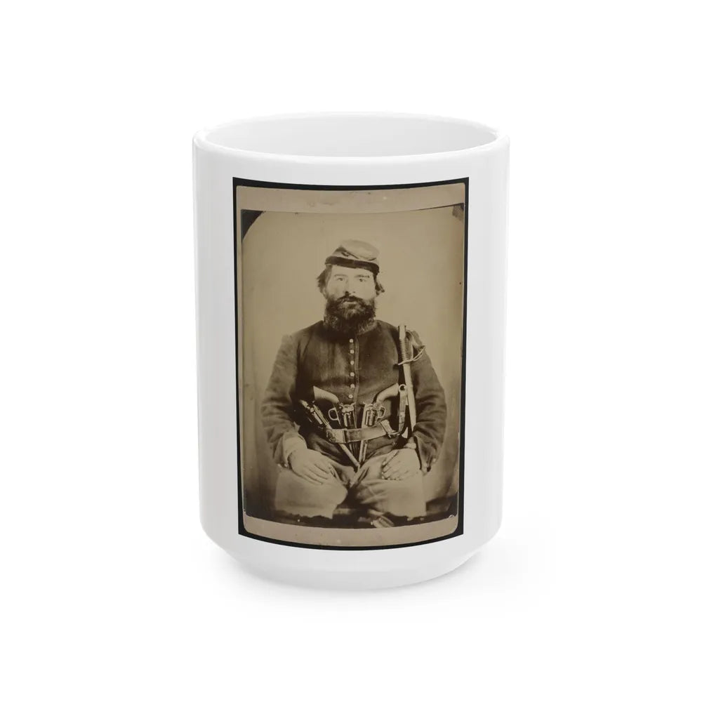 A. J. Blue, Urbana, Rfd #4, Ohio (U.S. Civil War) White Coffee Mug-15oz-Go Mug Yourself