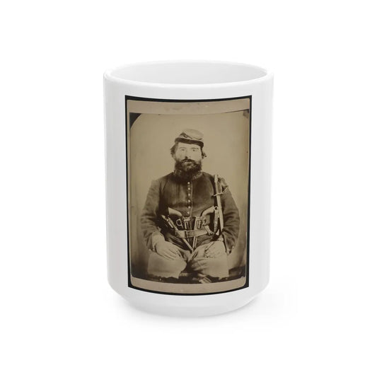 A. J. Blue, Urbana, Rfd #4, Ohio (U.S. Civil War) White Coffee Mug-15oz-Go Mug Yourself