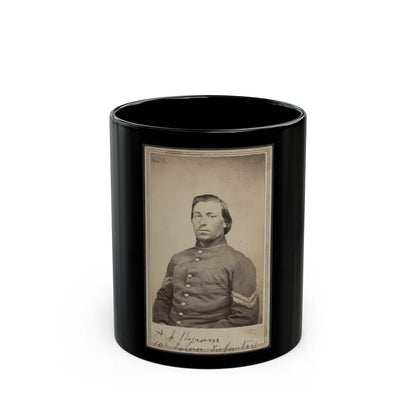 A. J. Byram, 10th Iowa Infantry (U.S. Civil War) Black Coffee Mug-11oz-Go Mug Yourself