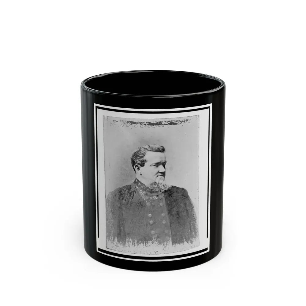 A. M. Scales, Brigidier General, C.S.A., Half-Length Portrait, Facing Right (U.S. Civil War) Black Coffee Mug-11oz-Go Mug Yourself