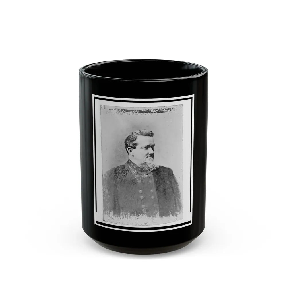 A. M. Scales, Brigidier General, C.S.A., Half-Length Portrait, Facing Right (U.S. Civil War) Black Coffee Mug-15oz-Go Mug Yourself