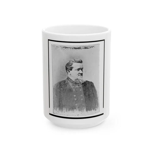 A. M. Scales, Brigidier General, C.S.A., Half-Length Portrait, Facing Right (U.S. Civil War) White Coffee Mug-15oz-Go Mug Yourself