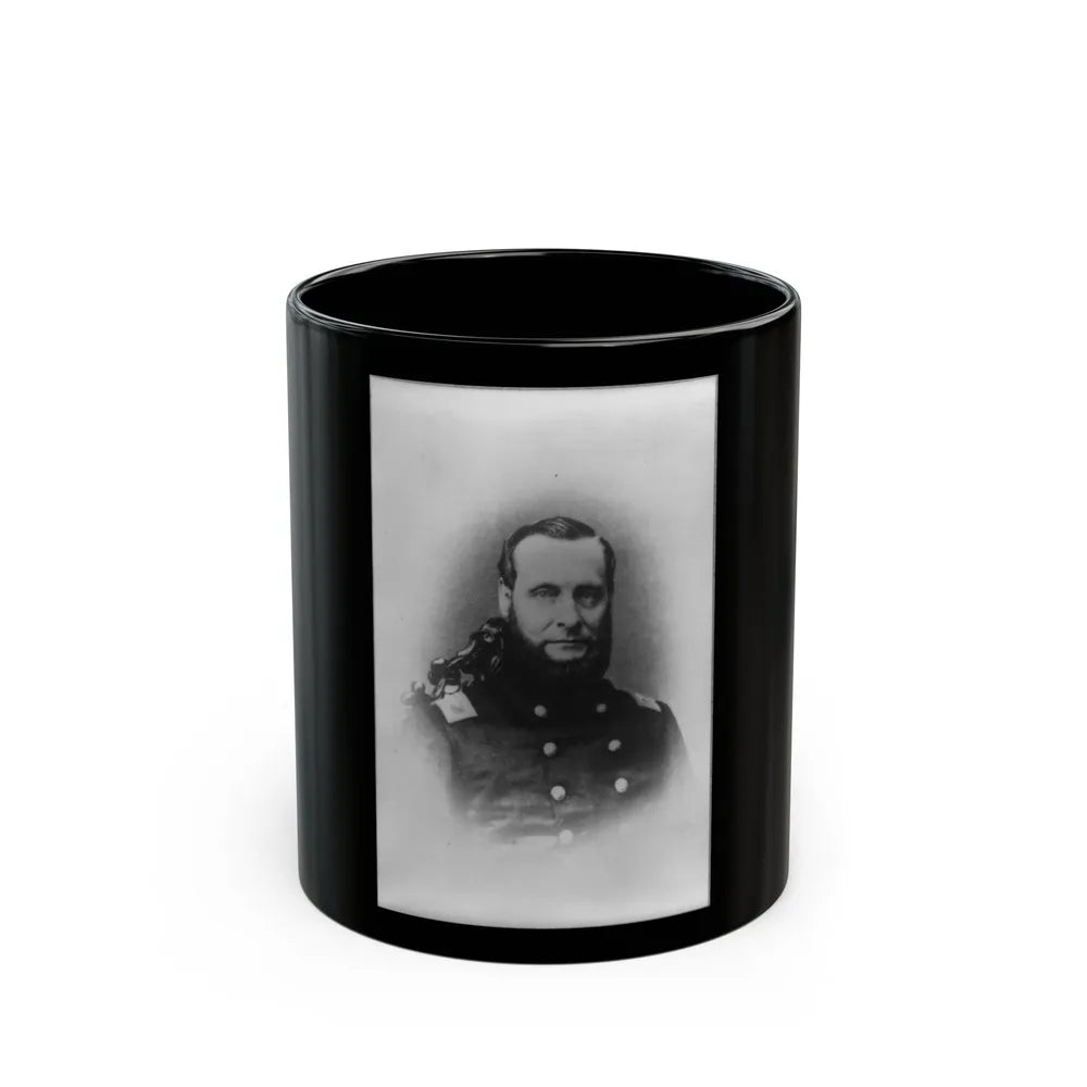 A.D. Streight, Head-And-Shoulders Portrait, Facing Right (U.S. Civil War) Black Coffee Mug-11oz-Go Mug Yourself