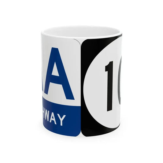 AA Highway KY 10 (Kentucky) (Road Sign) White Coffee Mug 11oz - Go Mug Yourself