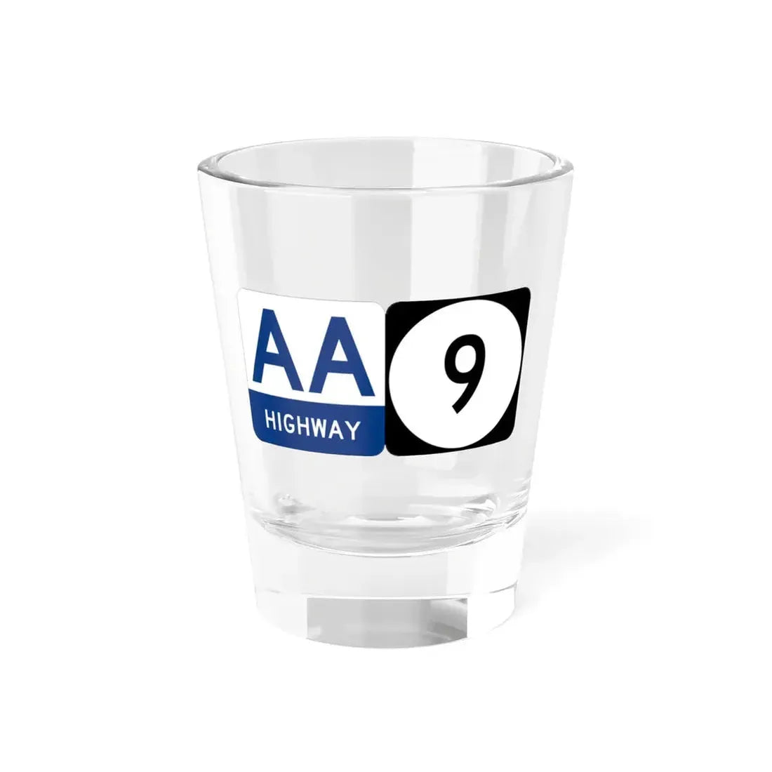 AA Highway KY 9 (Kentucky) (Road Sign) Shot Glass 1.5oz 1.5oz - Go Mug Yourself