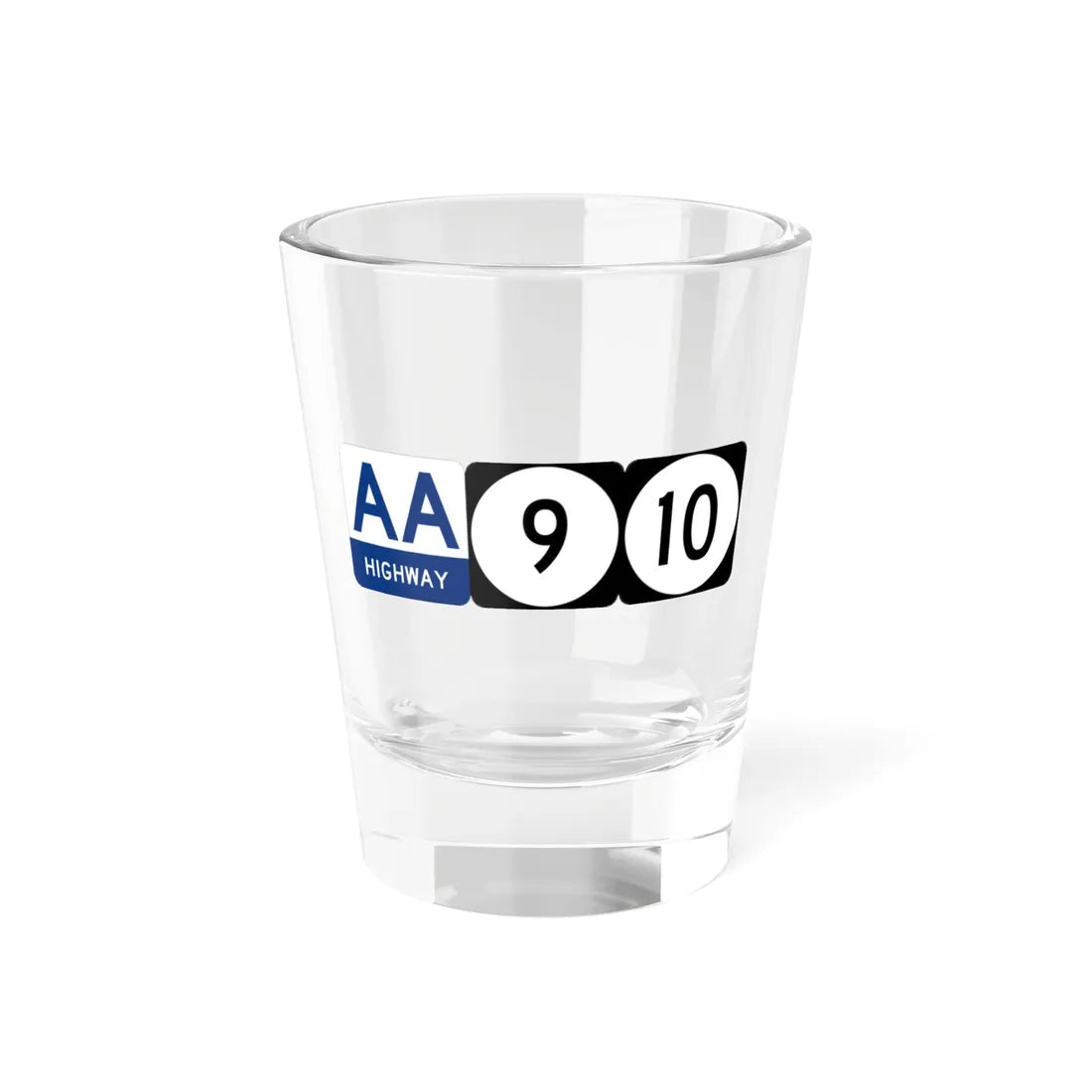 AA Highway KY 9 KY 10 (Kentucky) (Road Sign) Shot Glass 1.5oz 1.5oz - Go Mug Yourself
