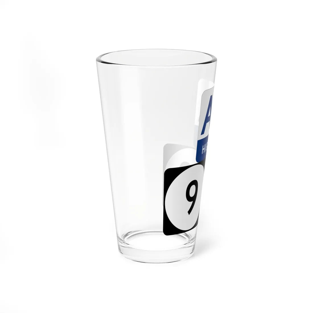 AA Highway KY 9 KY 10 stacked (Kentucky) (Road Sign) Pint Glass 16oz - Go Mug Yourself