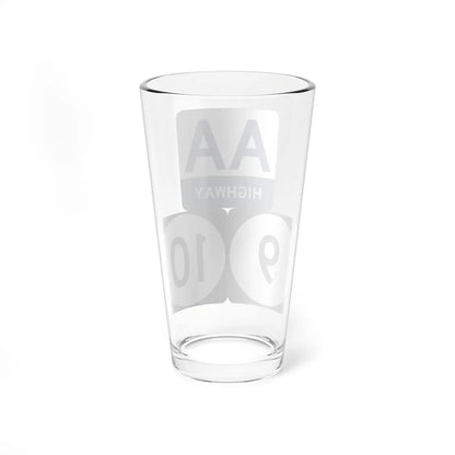 AA Highway KY 9 KY 10 stacked (Kentucky) (Road Sign) Pint Glass 16oz - Go Mug Yourself