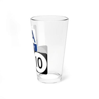 AA Highway KY 9 KY 10 stacked (Kentucky) (Road Sign) Pint Glass 16oz - Go Mug Yourself