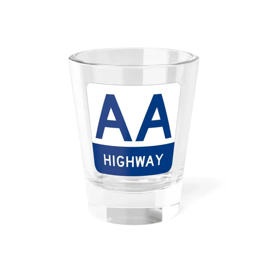 AA Highway Shield (Kentucky) (Road Sign) Shot Glass 1.5oz 1.5oz - Go Mug Yourself