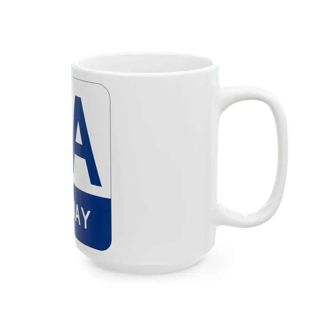 AA Highway Shield (Kentucky) (Road Sign) White Coffee Mug - Go Mug Yourself