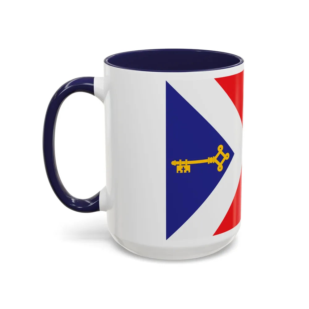 Flag of Gori Georgia - Accent Coffee Mug-Go Mug Yourself