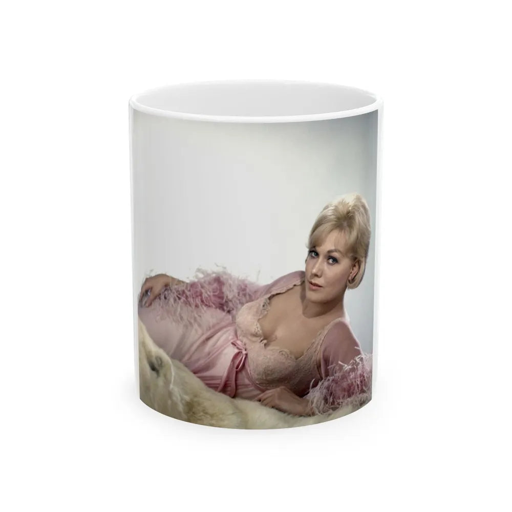 Kim Novak #330 (Vintage Female Icon) White Coffee Mug-11oz-Go Mug Yourself