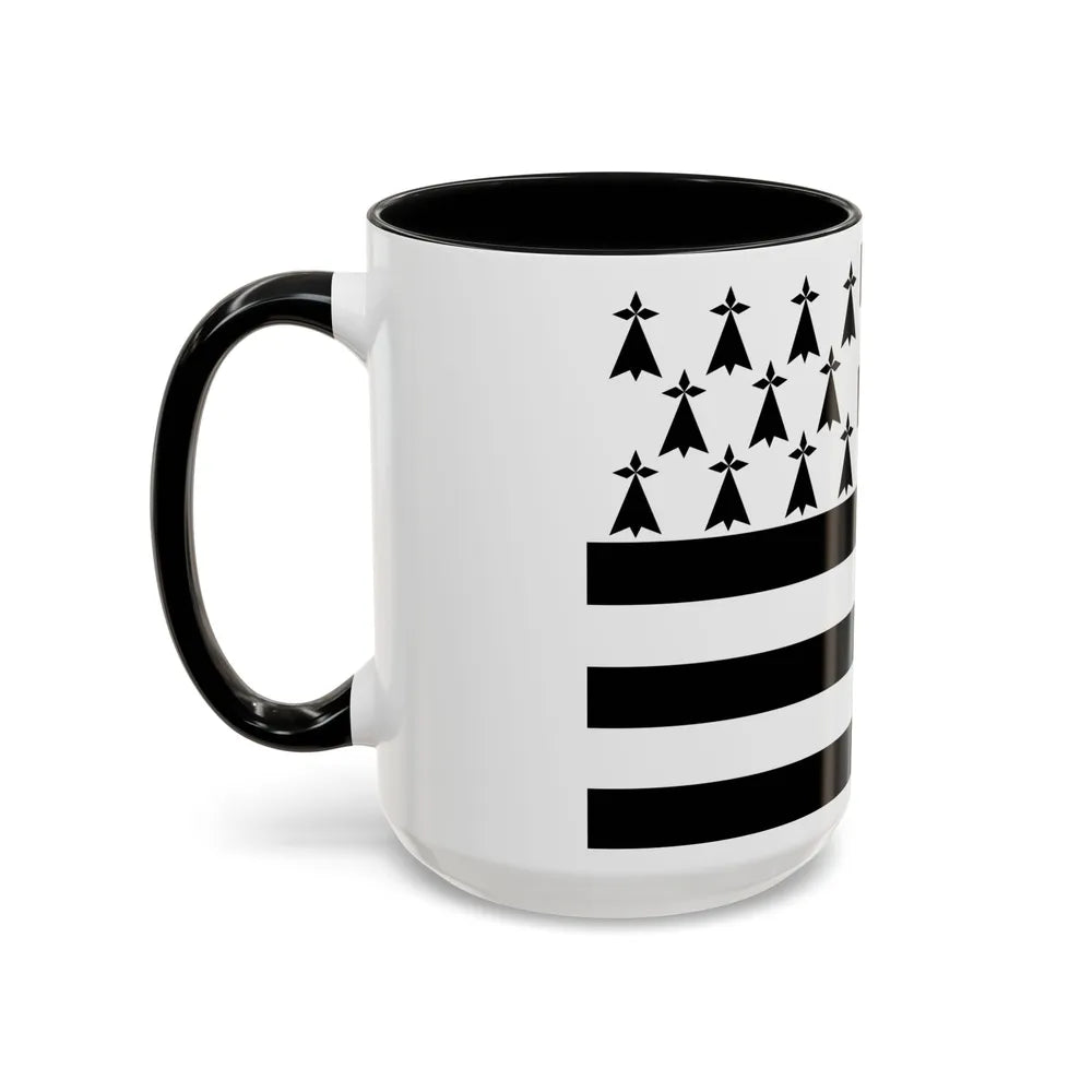 Flag of Bretagne France - Accent Coffee Mug-Go Mug Yourself