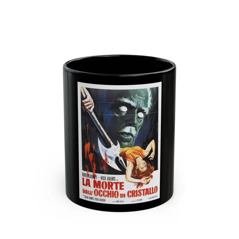 DIE MONSTER DIE (ITALIAN) 1965 Movie Poster - Black Coffee Mug-11oz-Go Mug Yourself