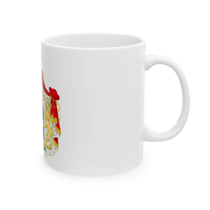 Coat of arms of Greece (Wittelsbach) - White Coffee Mug-Go Mug Yourself