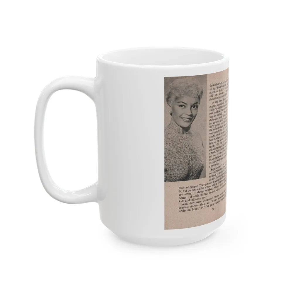 Sheree North #161 - Pages 28 & 29 from 66 PHOTOGRAPHS OF Sheree NORTH U.K. Pocket Mag. (Vintage Female Icon) White Coffee Mug-Go Mug Yourself