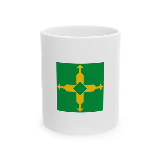 Flag of the Federal District Brazil - White Coffee Mug-11oz-Go Mug Yourself