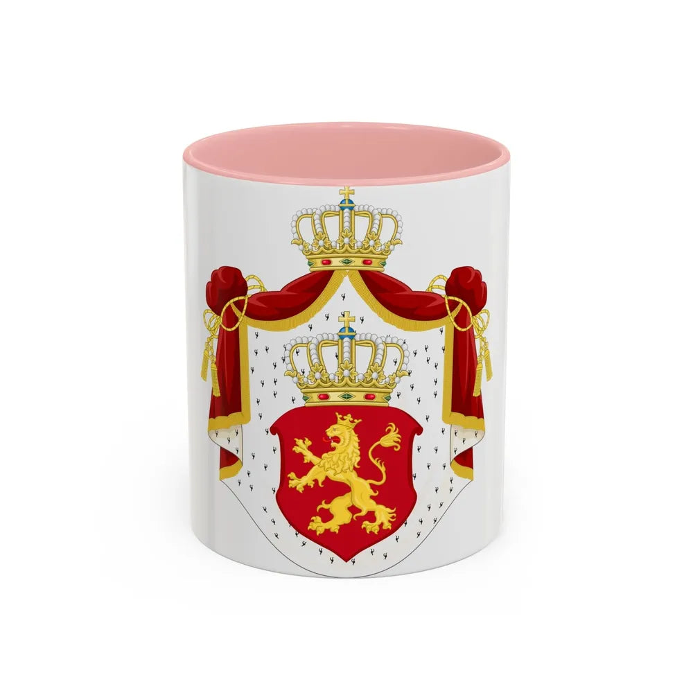 State Achievement of Bulgaria 1878 - Accent Coffee Mug-11oz-Pink-Go Mug Yourself