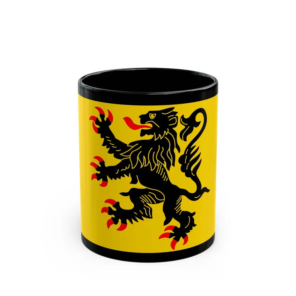 Flag of Nord Pas de Calais France - Black Coffee Mug-11oz-Go Mug Yourself