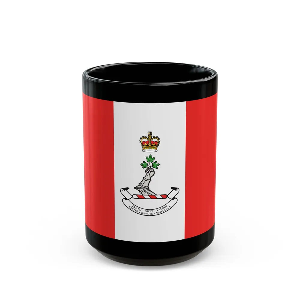 Flag of the Royal Military College of Canada - Black Coffee Mug-15oz-Go Mug Yourself