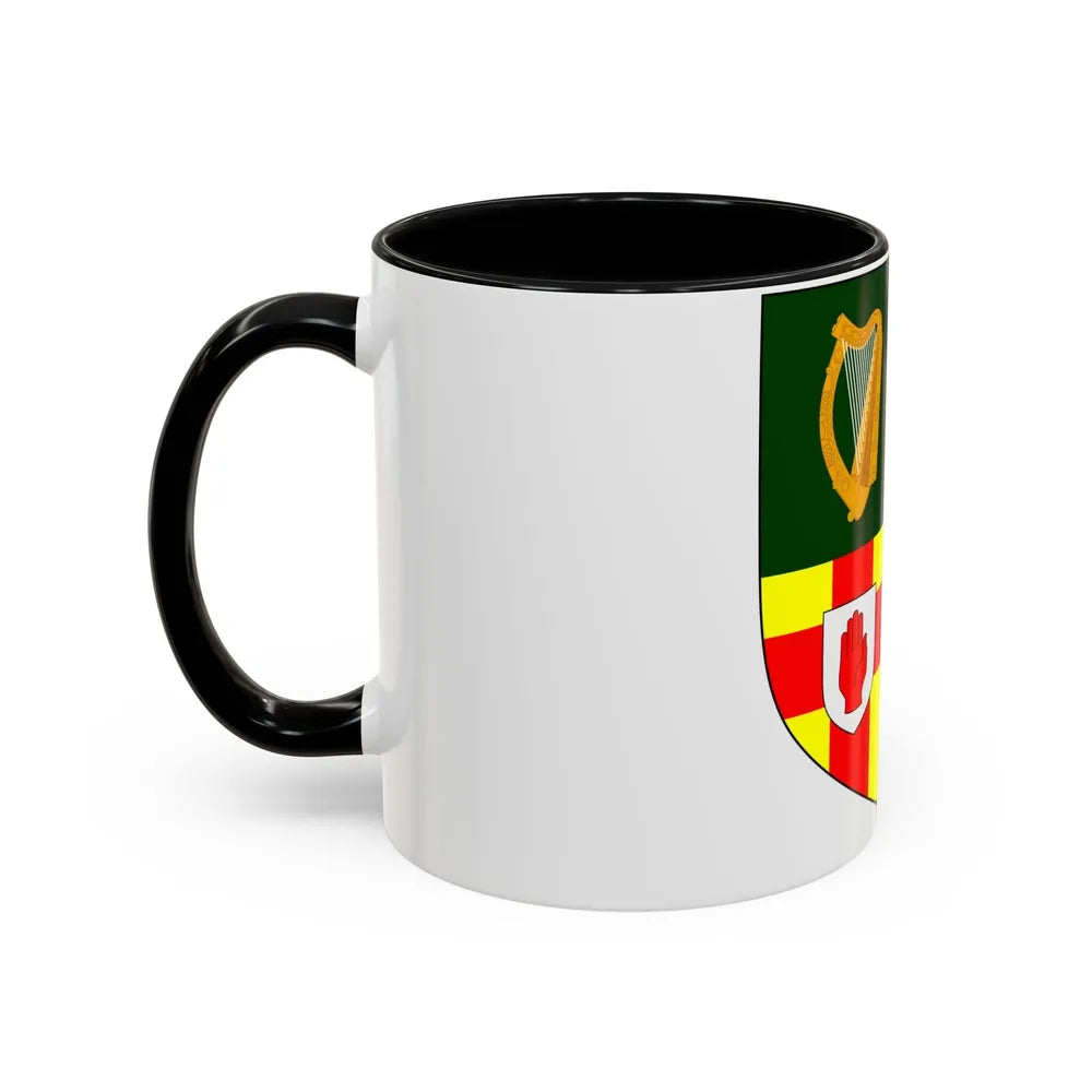 Provincial Arms of Ireland - Accent Coffee Mug-Go Mug Yourself