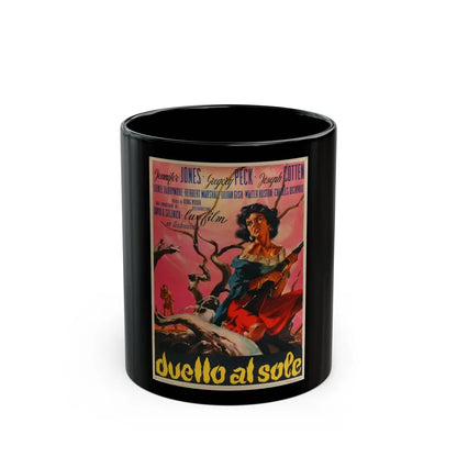 DUEL IN THE SUN (ITALIAN) 1946 Movie Poster - Black Coffee Mug-11oz-Go Mug Yourself