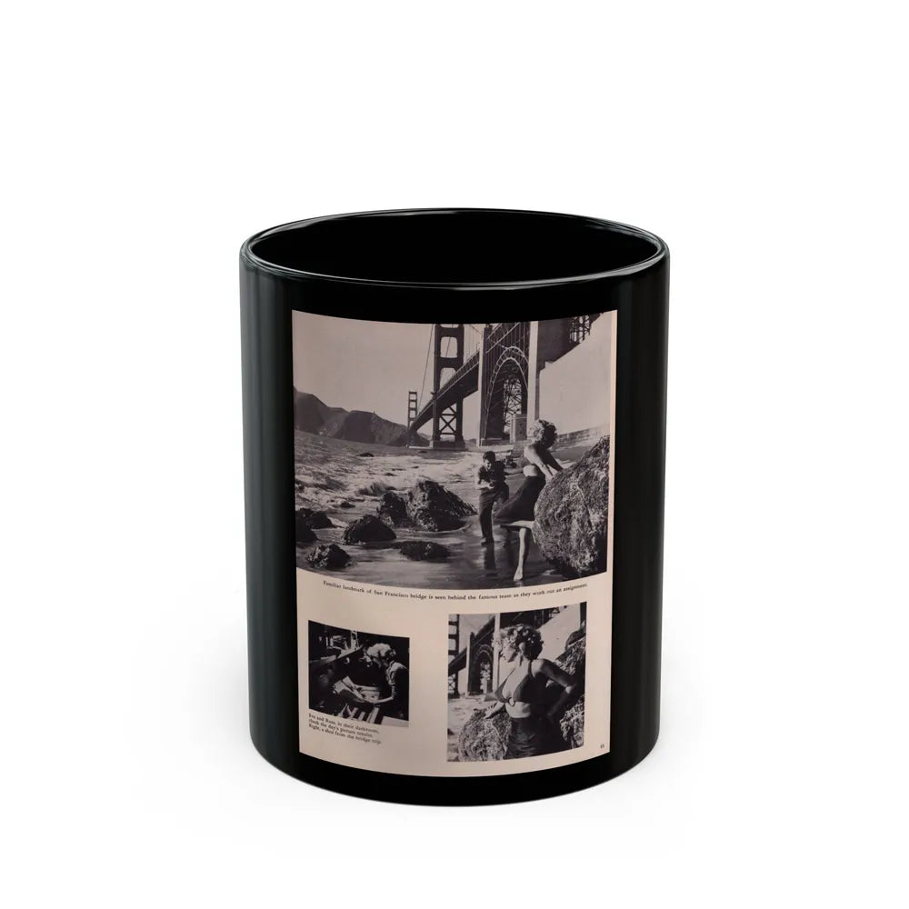 Eve Meyer #28 (Vintage Female Icon) Black Coffee Mug-11oz-Go Mug Yourself