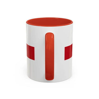 Flag of Genoa Italy - Accent Coffee Mug-Go Mug Yourself