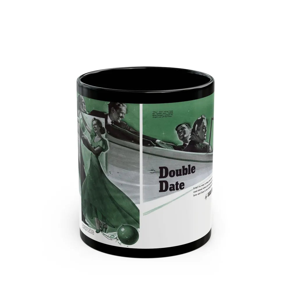 Double Date, Cosmopolitan, June 1939 - Black Coffee Mug-11oz-Go Mug Yourself