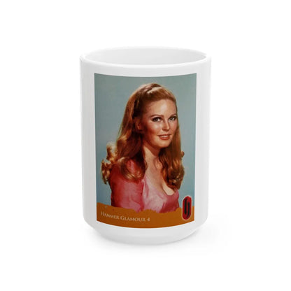 Veronica Carlson #104 (Vintage Female Icon) White Coffee Mug-15oz-Go Mug Yourself