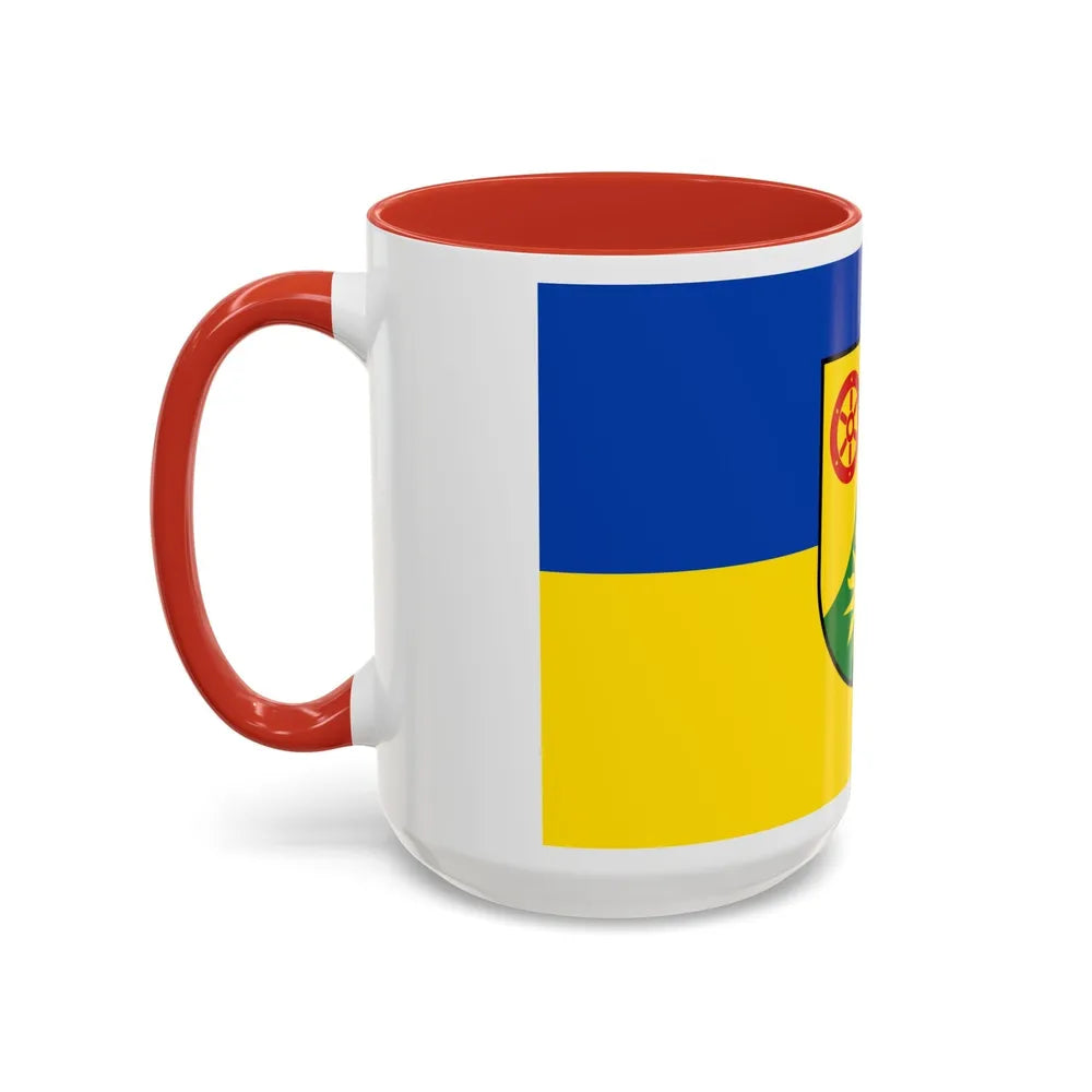 Flag of Donnersbergkreis Germany - Accent Coffee Mug-Go Mug Yourself