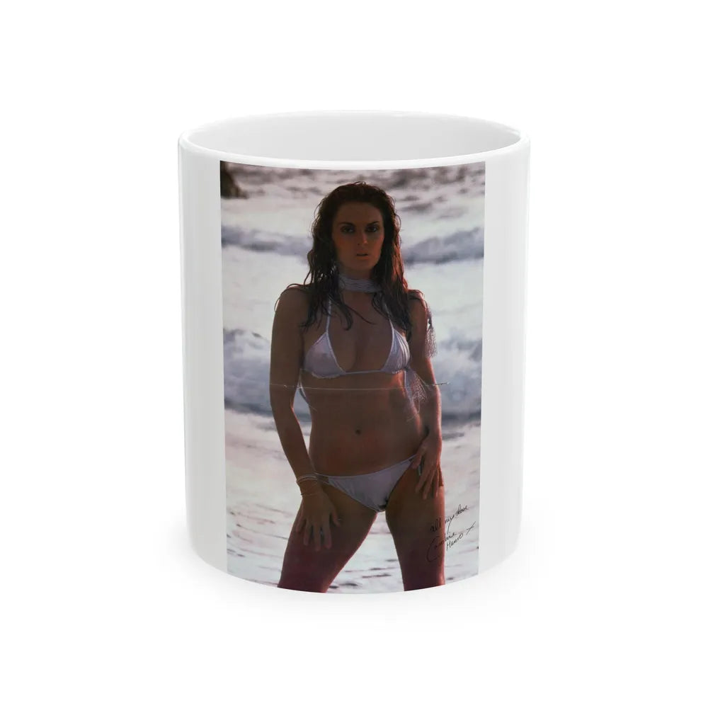 Caroline Munro #360 - Questar Mag. Vol. 2 #3, June '80 (Vintage Female Icon) White Coffee Mug-11oz-Go Mug Yourself