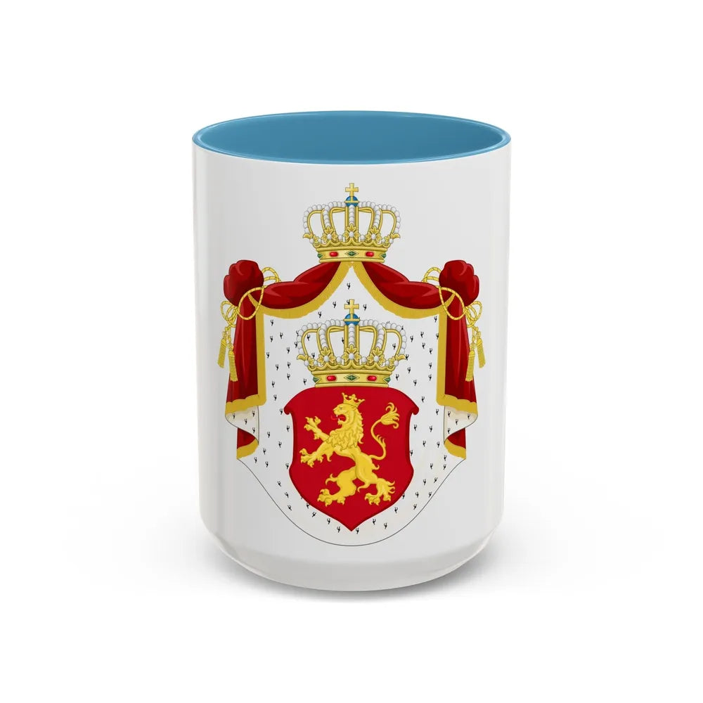 State Achievement of Bulgaria 1878 - Accent Coffee Mug-15oz-Light Blue-Go Mug Yourself