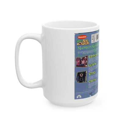 AAAHHH REAL MONSTERS MONSTERS NIGHT OUT (VHS COVER) - White Coffee Mug-Go Mug Yourself