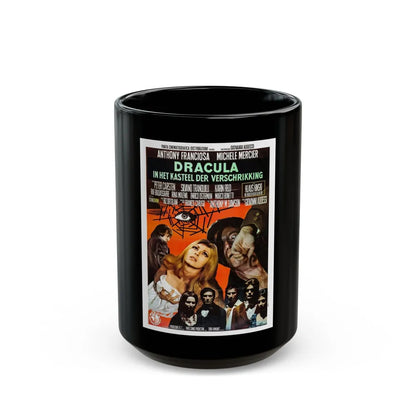 DRACULA IN THE CASTLE OF BLOOD 1969 Movie Poster - Black Coffee Mug-15oz-Go Mug Yourself