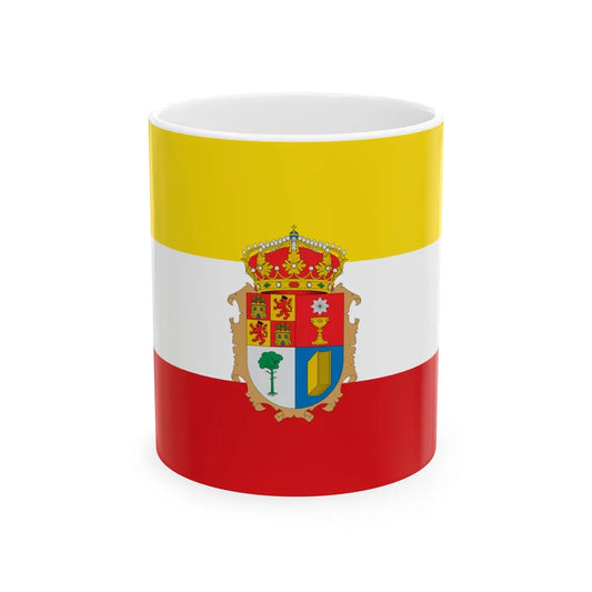 Flag of Cuenca Spain - White Coffee Mug-11oz-Go Mug Yourself